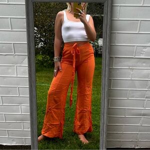 Orange trousers